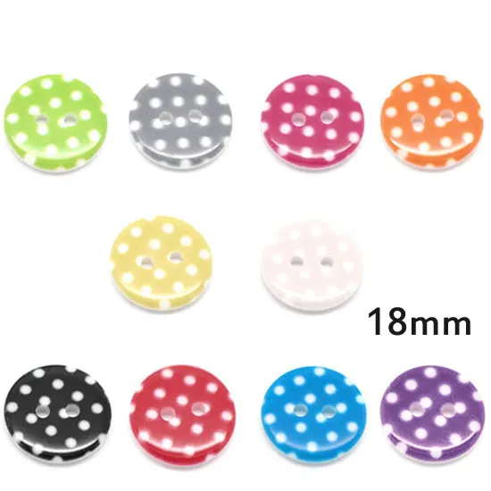 

50Pcs Mixed Round Dot Resin Sewing Buttons For Cloth Flatback Cabochon Scrapbooking Crafts Knopf Bouton Decor Diy Accessories