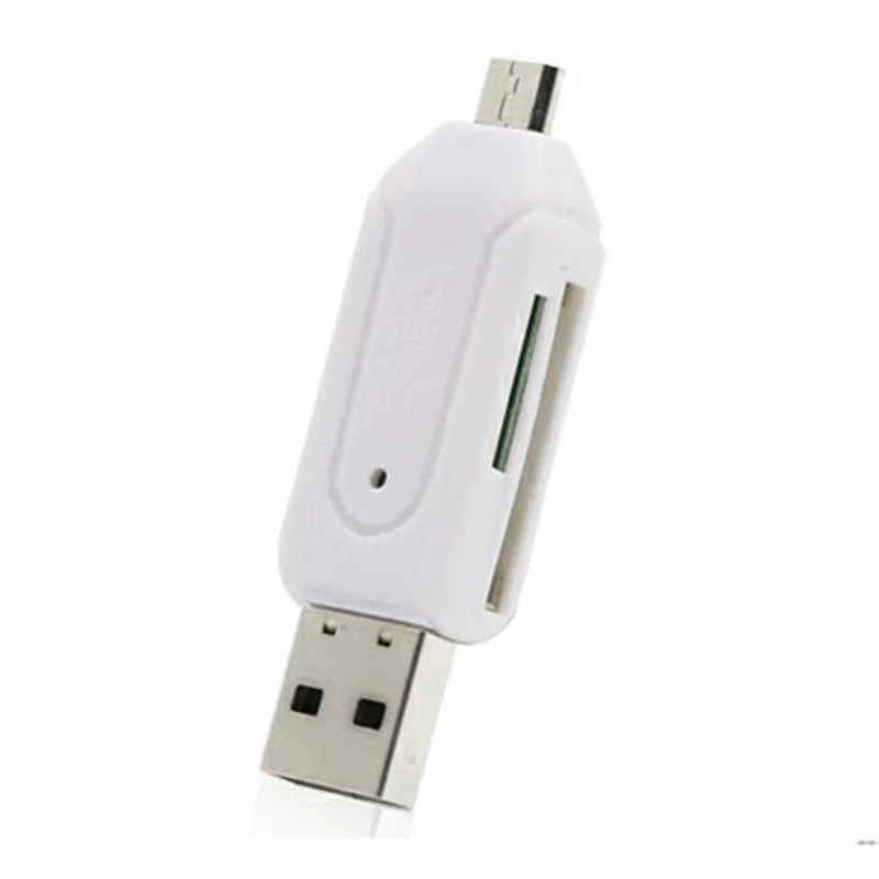 

RSExplorer 10pcs Universal Card Reader Micro USB OTG SD TF 4 In 1 For Mobile Phone Pc Computer USB 2.0 Memory Card Reader