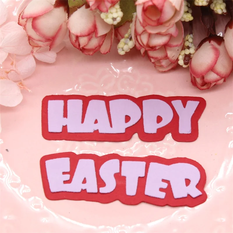 

KSCRAFT Happy Easter Metal Cutting Dies Stencils for DIY Scrapbooking/photo album Decorative Embossing DIY Paper Cards