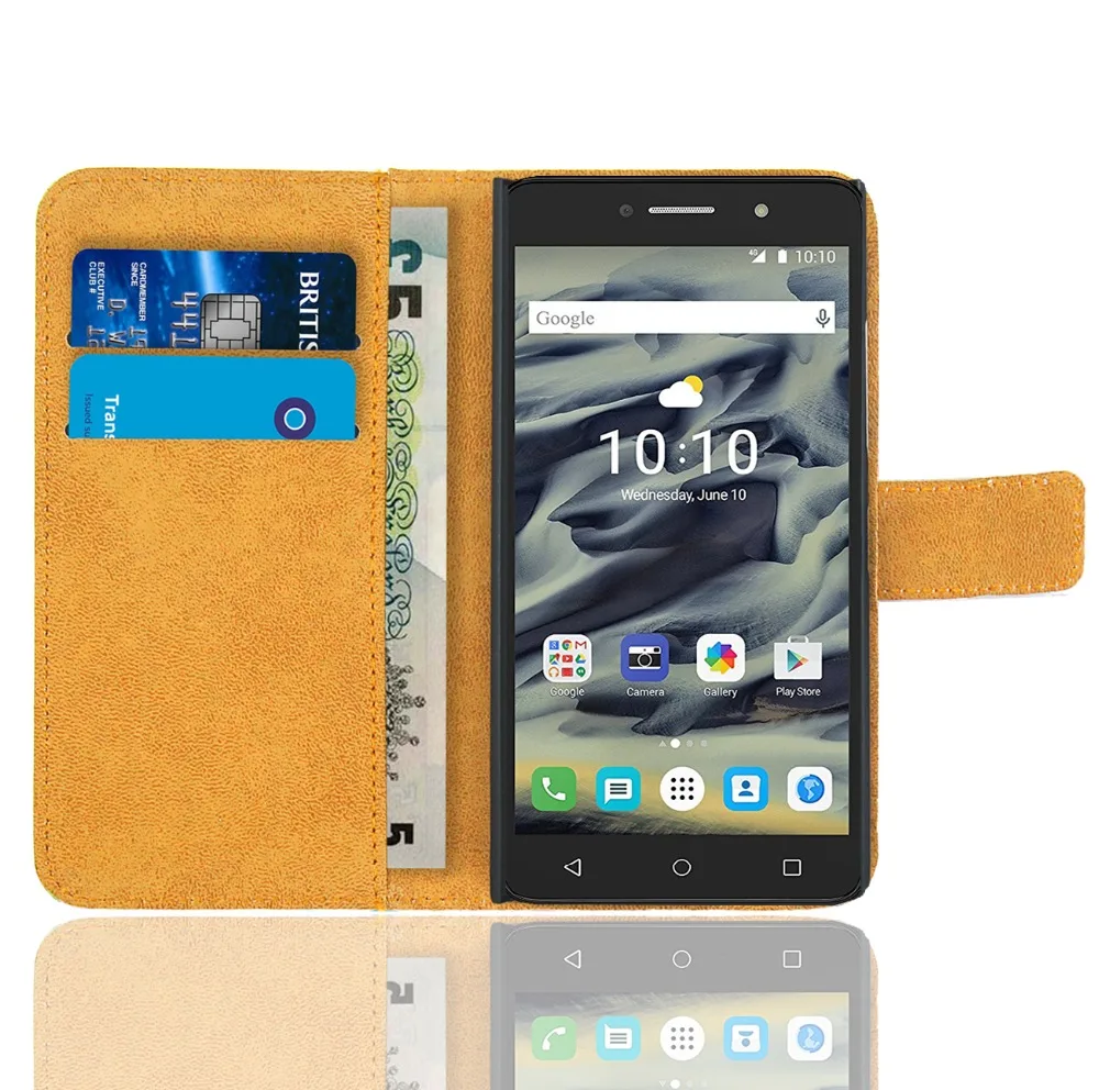 Чехол для Alcatel Pixi 4 (6 &quot) 4G 9001X кожаный чехол кошелек с узором и подставкой Coque/чехол