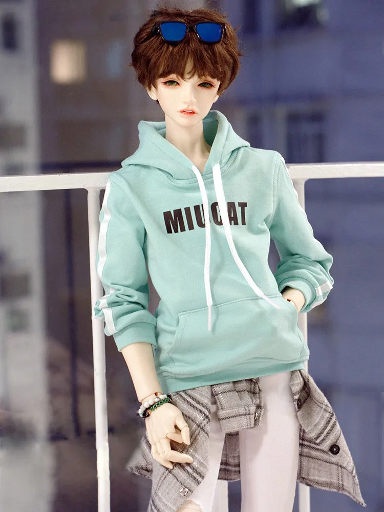Одежда для куклы BJD 1/3 pu shu SD13 Толстовка с принтом Четыре цвета в куклу модная