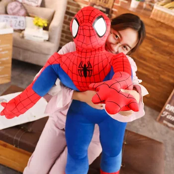 

50/60/80/100 Cm Stuffed Super Hero Spider Man Plush Toys Doll Cushion Pillow Toys For Children Kids Gifts