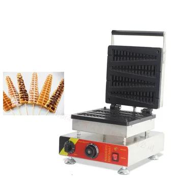 

220V/110V electric stainless steel commercial use fish lolly waffle maker machine waffle on a stick kitchen appliance1500W