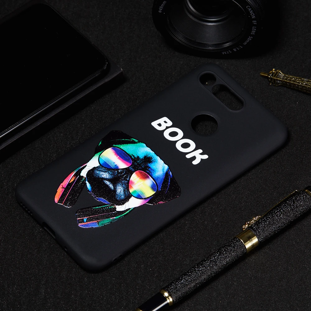 Owl Cartoon Case for Huawei Honor View 20 V20 V 20 Coque Cases Cute Owl Dog Cat Animal Pattern Painted Soft Silicon Cover (4)