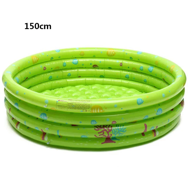 100/130/150CM Inflatable Baby Swimming Pool Piscina Portable Outdoor Children Basin Bathtub kids pool baby swimming pool water - Цвет: Синий