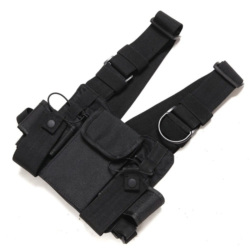 Nylon pouch Carry Case Walkie Talkie Chest Pocket Backpack Black for Baofeng UV-5R UV-82 UV-9R UV-XR TYT TH-UV8000D MD-380 Nylon pouch Carry Case Walkie Talkie Chest Pocket Backpack Black for Baofeng UV-5R UV-82 UV-9R UV-XR TYT TH-UV8000D MD-380