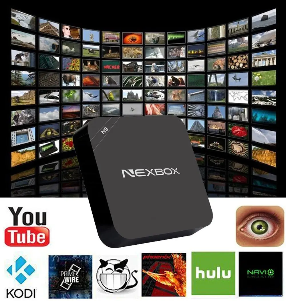 N9 ТВ коробка Android RK3229 четырехъядерный A7 1 ГБ 8 WiFi HDMI 4K телеприставка Kodi IP Европа