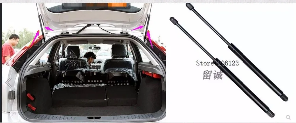 

2pcs For Ford Focus MK2 Hatchback 2005 2006 2007 2008 2009 2010 Car-Styling New Tailgate Boot Gas Struts Gas Spring With Gift