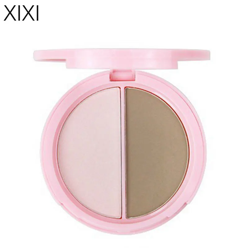 xixi 2 colors bronzers highlighters powder palette Contouring make up