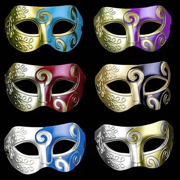 

100pcs Halloween Party Masks Masquerade Ball Mask Venice Carnival Mardi Gras Wedding Mask 10 Colors W9596