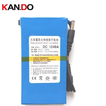 

CE ROHS approval with switchand light,capacity 4800 Mah DC 12V lithium battery pack,smart power bank CCTV camera battery