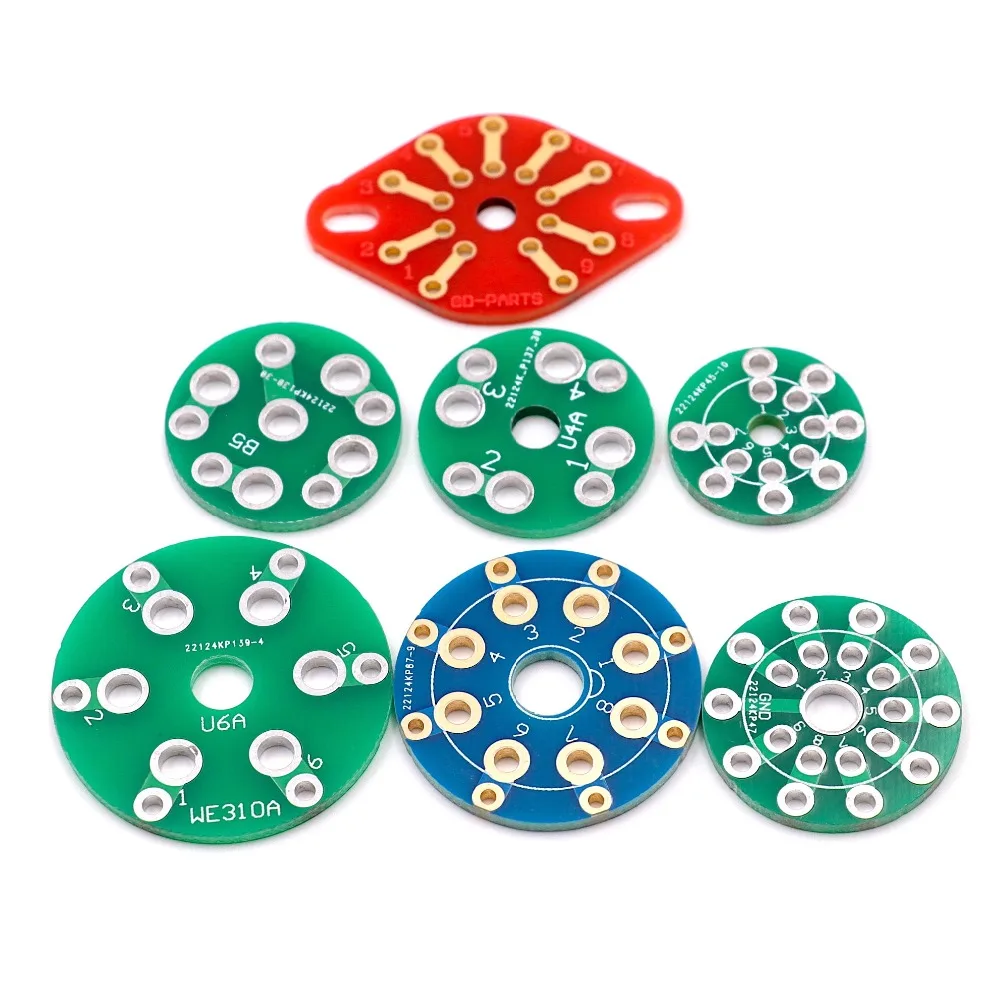 

Double Sides PCB Board Adapter Circuit Board For CMC 4pin 5pin 6pin 7pin 8pin 9pin Tube Sockets Hifi Audio Vintage Tube AMP DIY