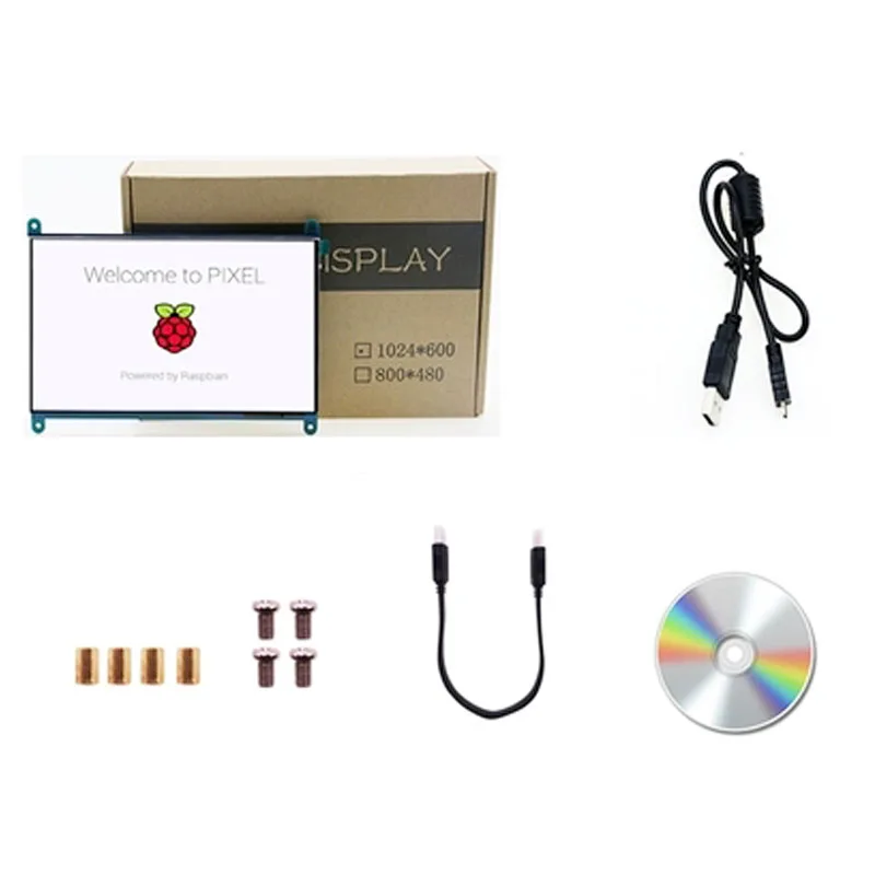 7 дюймовый емкостный ЖК модуль 1024x600 HDMI IPS 5 точечный сенсорный экран с поддержкой