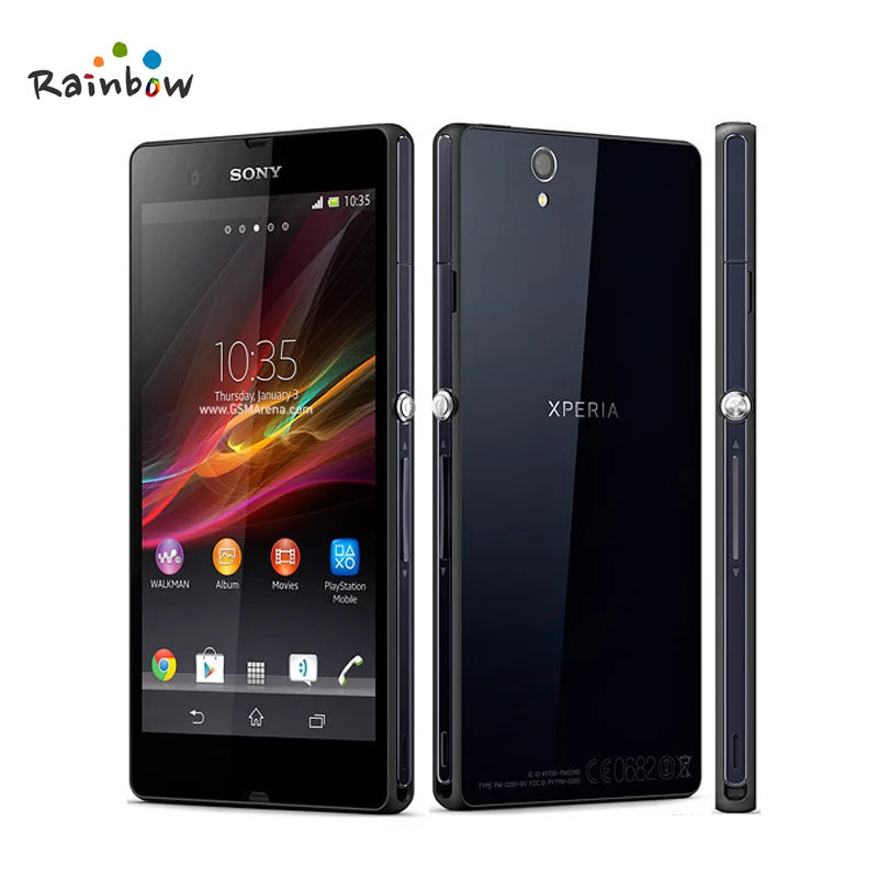 

100% Original Sony Xperia Z L36h C6602 C6603 3G&4G Mobile phone 5.0" TouchScreen Quad-Core 2G RAM 16GB ROM with 13.1MP Camera