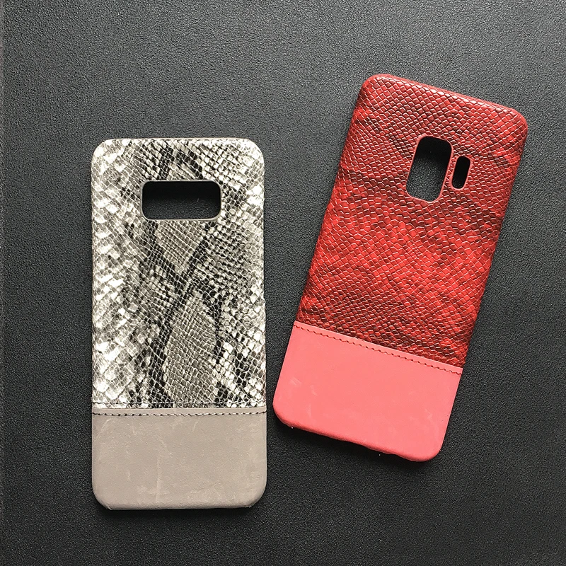 Роскошный чехол из искусственной кожи под змеиную кожу для Samsung S10 S8 S9 Plus Жесткий