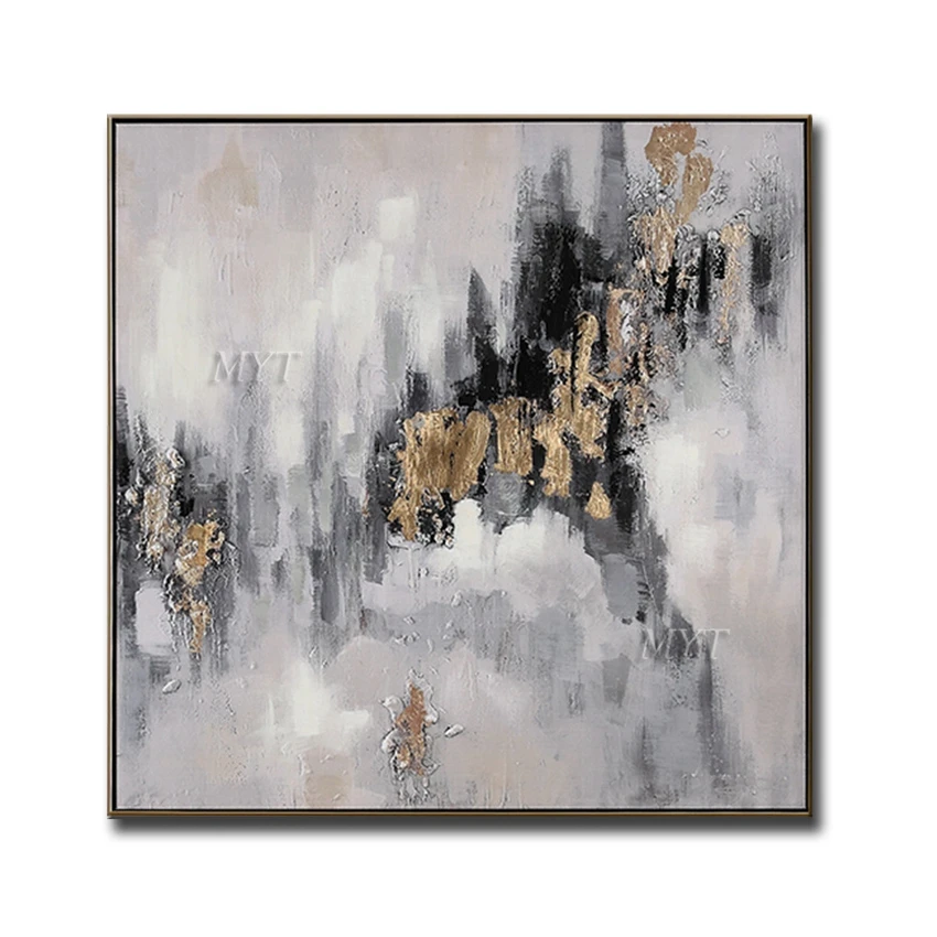 

MYT Handpainted Oil Paintings Art Wall Pictures Abstract Colorful Art Oil Painting On Canvas Best Gift Home Decor