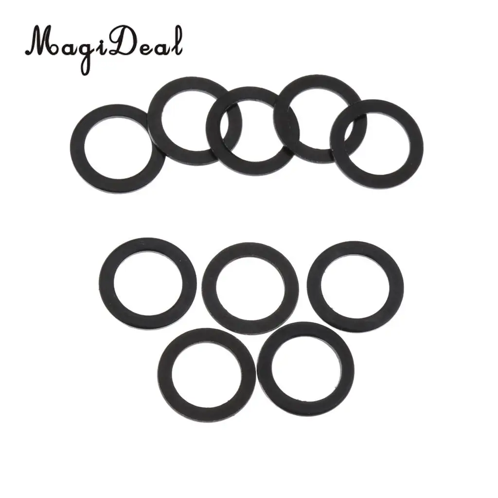MagiDeal 10pcs Black Skateboard Truck Axle Speed Washer Speed Ring Longboard Hardware Skateboard Accessories Skateboard Parts