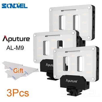 

Aputure AL-M9 LED Video Light pockable TLCI/CRI 95+ on-camera fill light 9pcs SMD lights Pocket sized Tiny LED Lighting