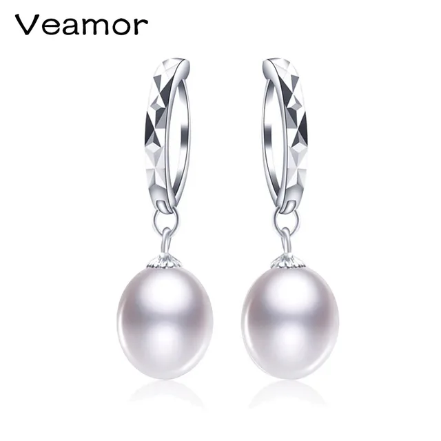 Hot Pearl Earrings Natural Freshwater 925 Sterling Silver Hot Pearl Earrings Natural Freshwater 925 Sterling Silver Dangle Jewelry For Woman
