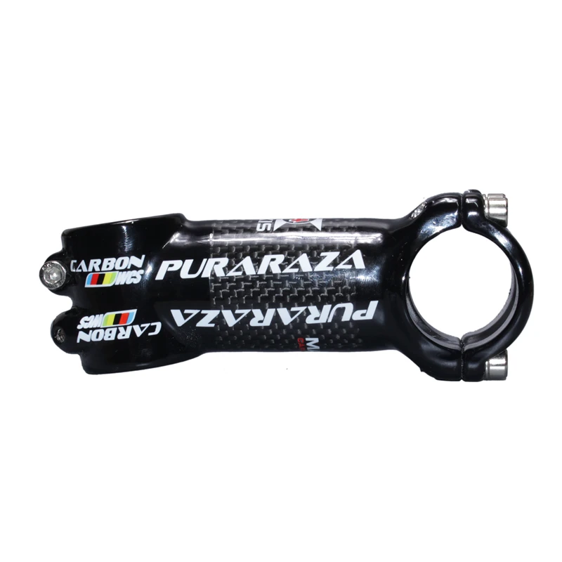 PuraRaza Carbon Handlebar Stem Road Bike 31.8mm Carbon Fiber+ Aluminum MTB Mountain Bicycle Stems 6 Degrees Cycling Parts (7)