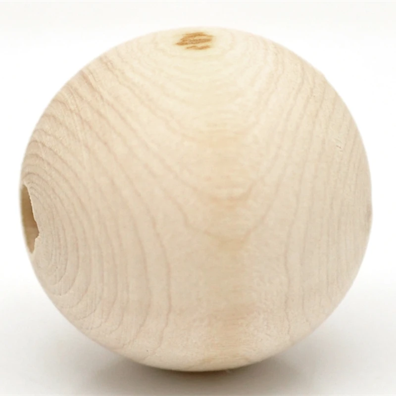 

DoreenBeads 3PCs Natural Ball Wood Spacer Beads 30mm(1-1/8")