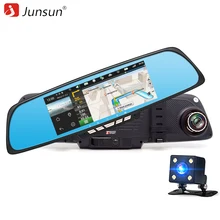 Junsun A700 Car DVR Camera GPS 6.86″ Dual Lens Rearview Mirror Video Recorder FHD 1080P WIFI FM Automobile DVR Mirror Dash cam