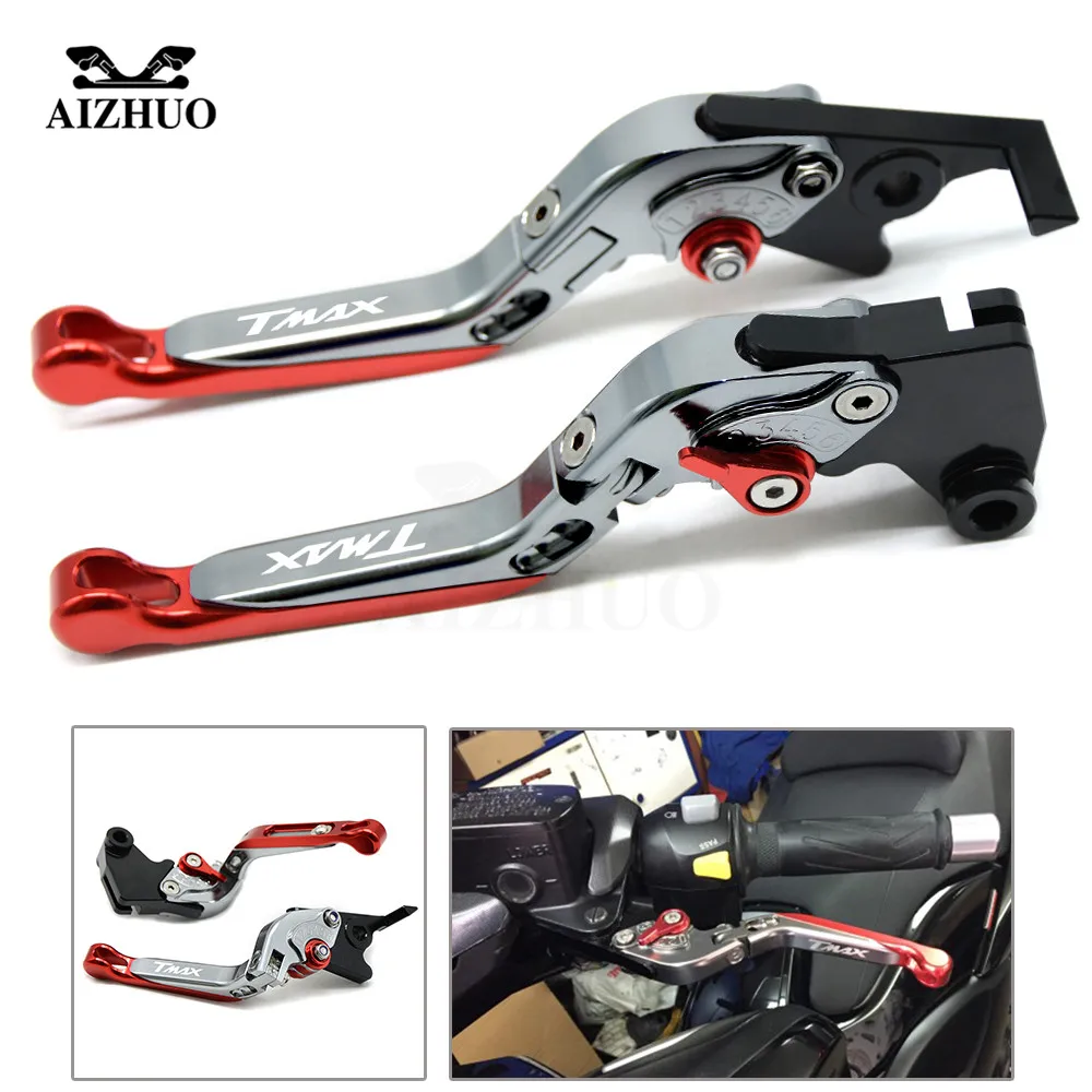 

CNC Aluminum For YAMAHA TMAX530 TMAX500 T MAX 500 530 TMAX 530 500 Motorcycle Brake Clutch Levers Adjustable Foldable 2008-2017