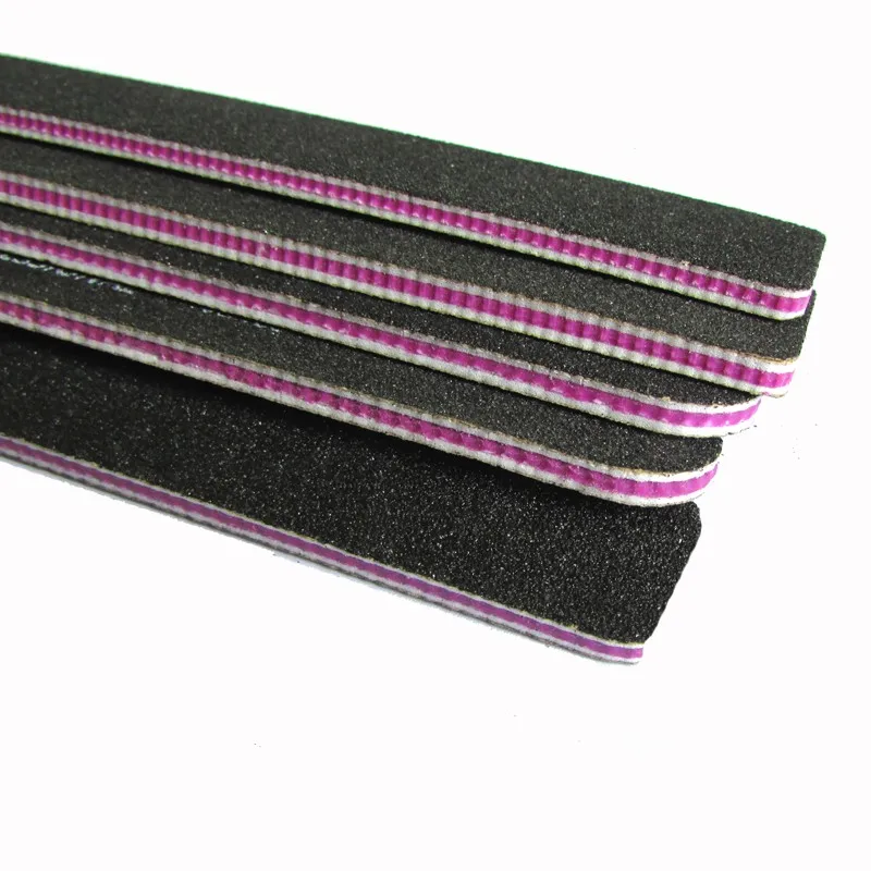 10 Pcs Professional Thick Sandpaper Wide Black Nail Files Sanding Nail