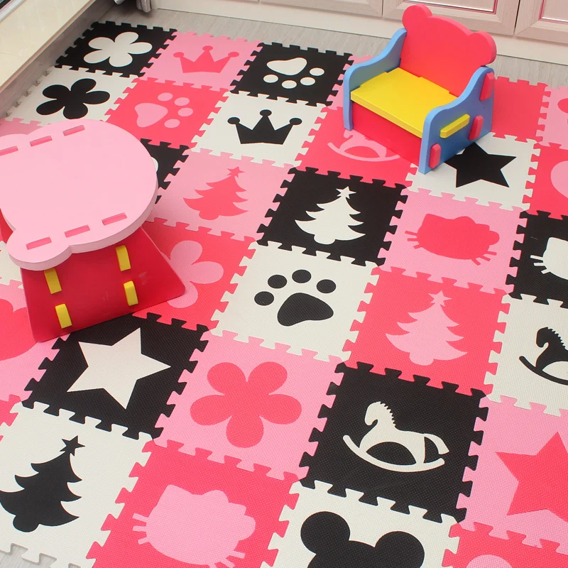 Marjinaa baby EVA Foam Play Puzzle Mat/ 20 or 30/lot Interlocking Exercise Tiles Floor Carpet Rug for Kid,1cm Thick