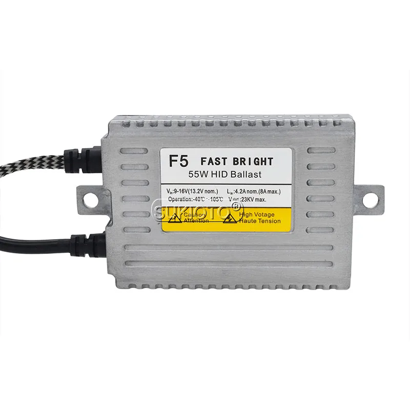 SUKIOTO 55W Fast Bright H7C Xenon HID Kit Short Tube H7C HID Bulb 4300K 5000K 6000K Car Light AC 55W F5 Fast Start Ballast Kit (7)