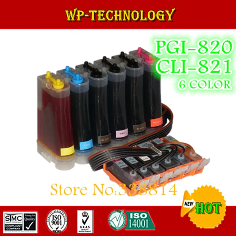 

CISS for PGI820 CLI821 , Canon PIXMA MP988 CISS with for PGI-820 CLI-821 Cartridges ,6 color,Full ink ,ARC chip.
