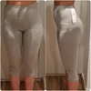 Barato AZUE mujeres cintura elástica Casual pantalones de fibra de bambú de talla grande de las mujeres Legging High Stretch Leggings básicos pantalones mallas de entrenamiento EqyGl3Kk