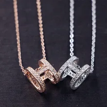 Compra Sterling Silver Letter H Pendant Y Disfruta Del Envío
