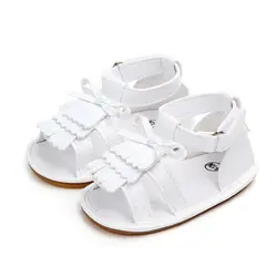 Обувь с бахромой принцесса детская обувь для девочек из искусственной кожи нескользящая обувь кроватки обувь для новорожденных девочек