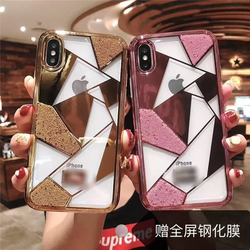 Iphone xs max Swarovski чехол для телефона 6s простой 7plus Мягкий все включено анти осень 8