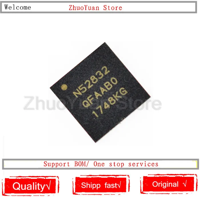 

1PCS/lot NRF52832-QFAA NRF52832 NRF52832QFAA NRF52832-QFAA-R N52832 QFN48 New IC chip