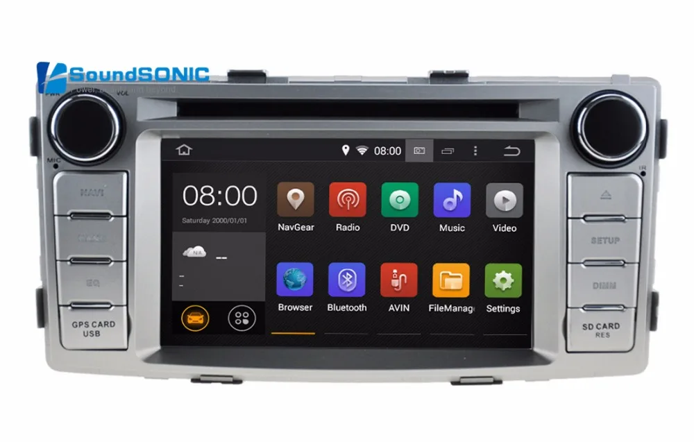 

Pure Android 8.1 System HD Screen For Toyota Hilux 2012 Car DVD GPS System Car Stereo System Media Multimedia