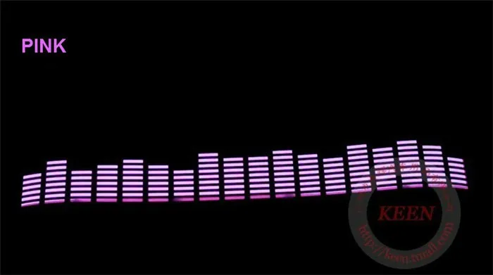 OKEEN 90*10 см Автомобильный светодиодный el лист света звуковой Эквалайзер звуковой ритм автомобиля стикер вспышка Красочный музыкальный ритм шаблон украшения