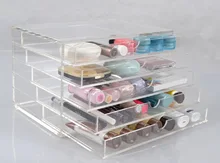 20PCS New Anti Scratch Clear Transparent Acrylic Makeup Box Organizer Cosmetic Display Jewelry Storage Case 5