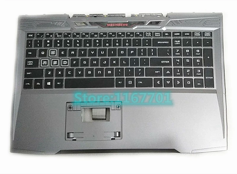 Ноутбук/Тетрадь клавиатура/верхний регистр/крышка/Корпус/основа для MECHREVO X6 X6Ti X6TI-S Подсветка нам черный/серебристый