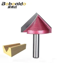 8mm shank v groove bit cnc sólido carboneto fresa fresa 3d roteador de madeira 60 90 120 150 graus tungstênio carpintaria fresa