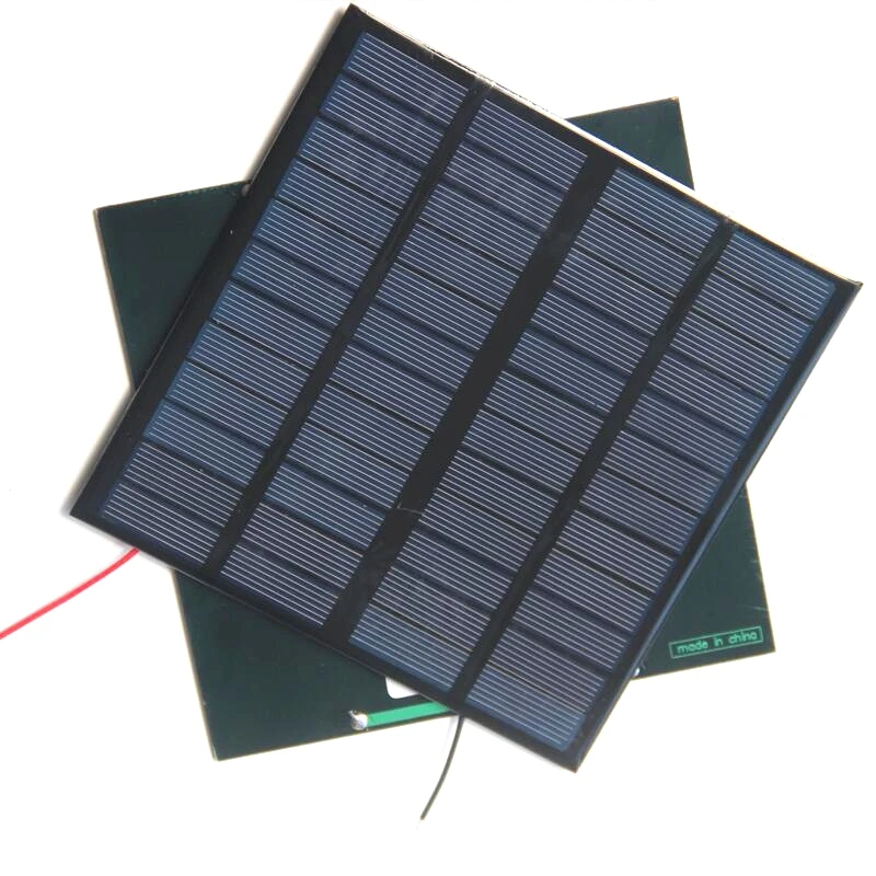 Buheshui 12 В 3 Вт Мини солнечных батарей + кабель поликристаллических солнечных панелей для зарядки 9 В Батарея DIY солнечной системы 145*145 мм 2