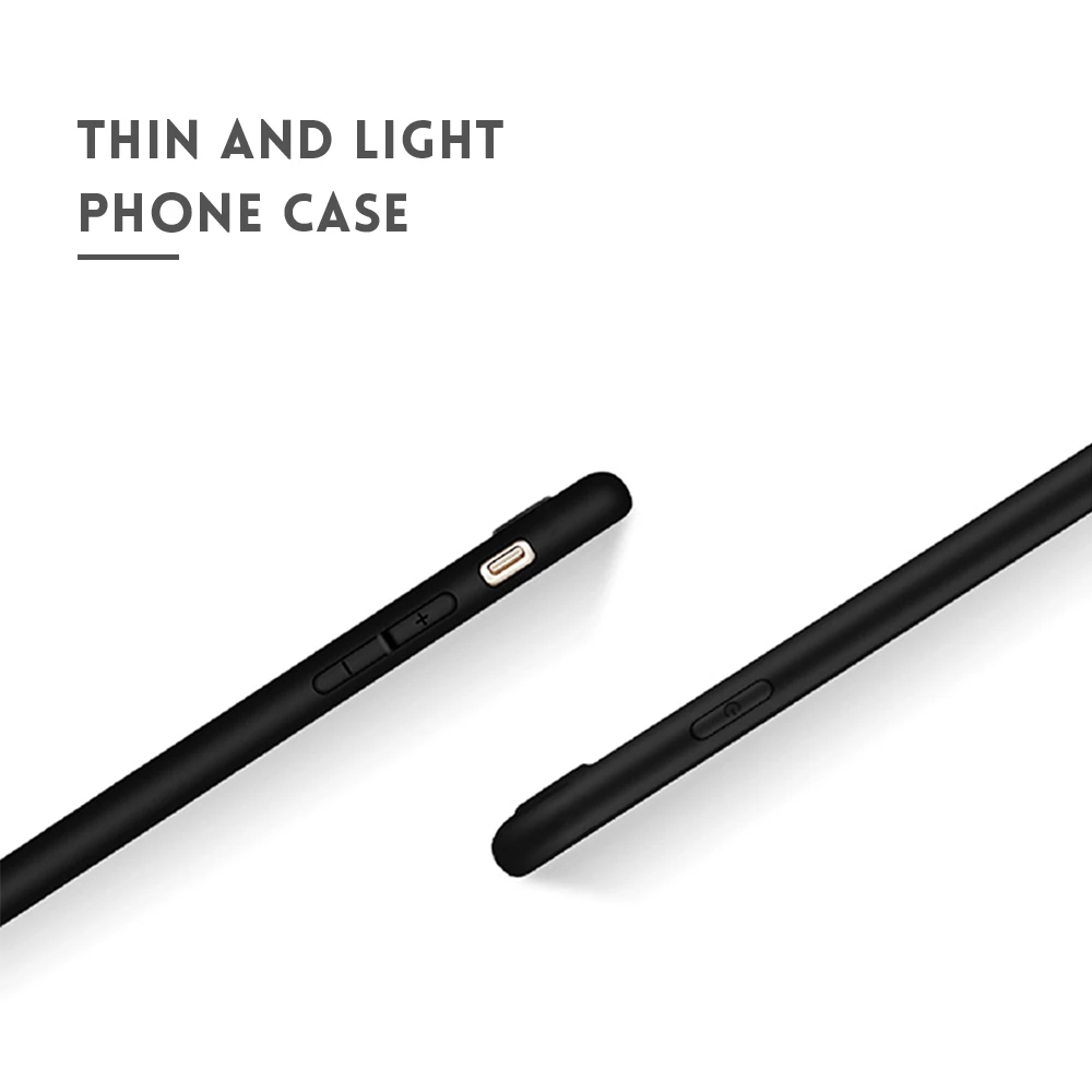 Роскошный Черный матовый чехол для iPhone 11 Pro XS Max XR X 7 6 S 6 S 8 Plus 5 5S SE мультяшный Космический Чехол s Мягкий Силиконовый ТПУ чехол