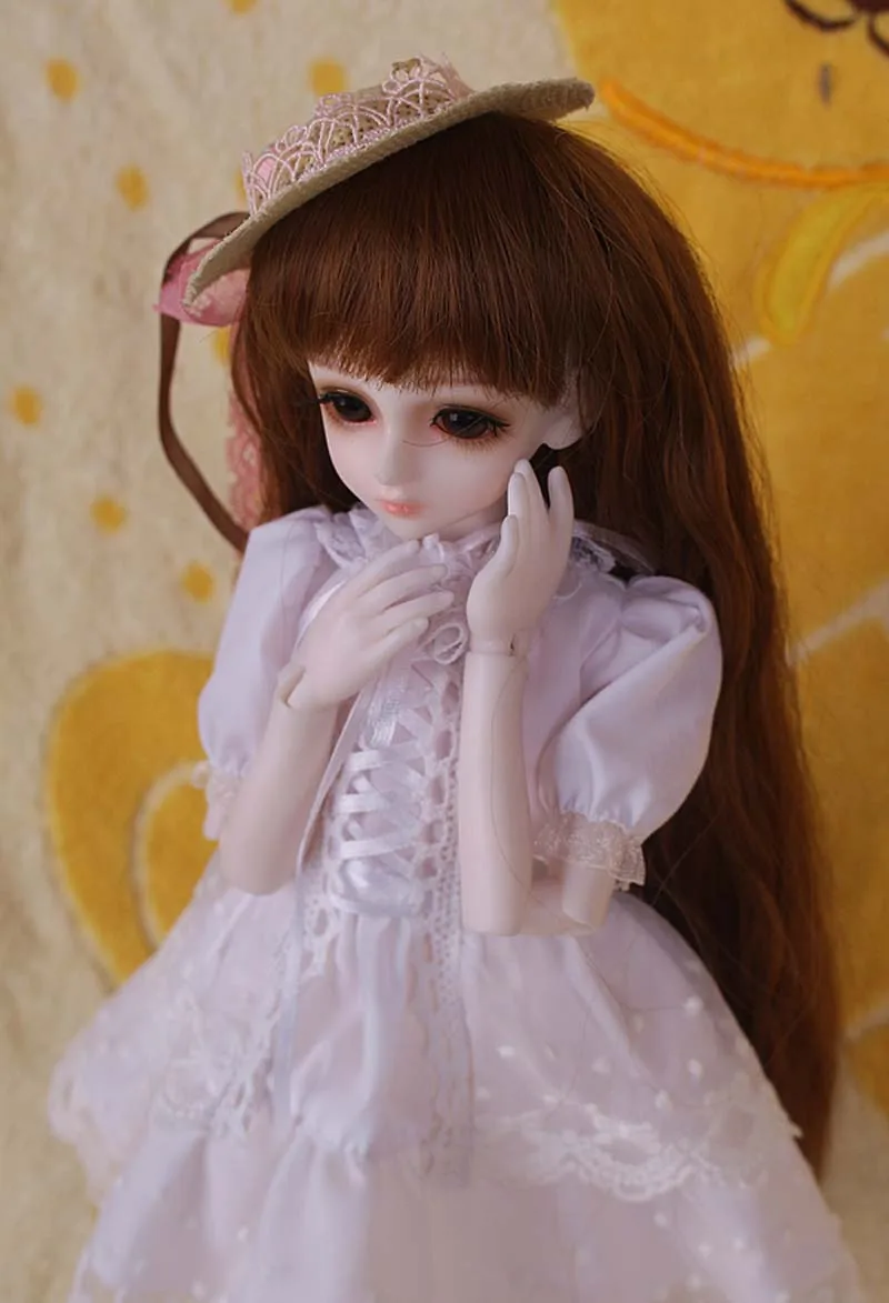 Новое поступление 1/3 1/4 1/6 1/8 BJD кукла модное белое платье Одежда для кукол Bjd