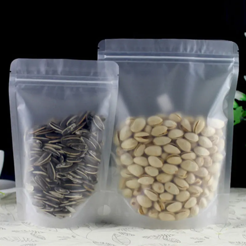 Zip Lock Packing Bag Stand Up Pouch Resealable Zipper Frosted