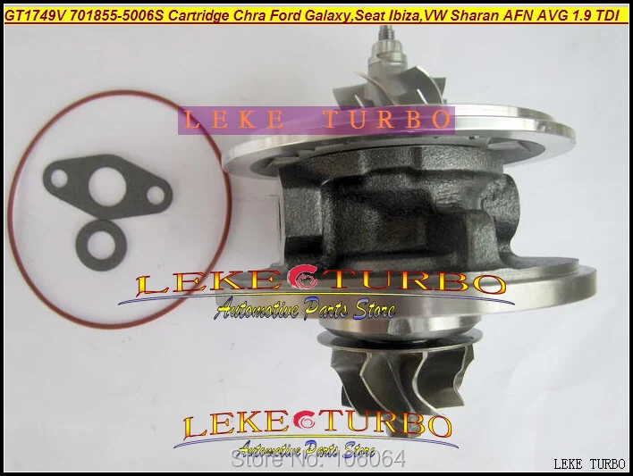 GT1749V 701855-5006S 701855 028145702S Turbocharger Cartridge Chra Core Ford Galaxy,Seat Ibiza,VW Sharan AFN AVG 1.9L TDI 110HP (1)