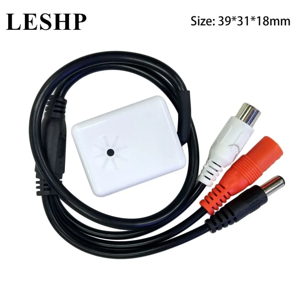

LESHP KZ-502D Universal No Noise Audio Monitor Sound Pickup Head Microphone High Sensitivity Small Size Monitoring Pickup Device