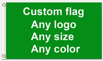 

Good Service 3x5ft Custom flag 90*150cm Customer-made flag With White Sleeve Metal Grommets