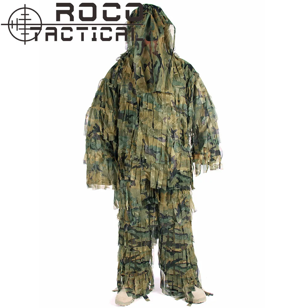 ROCOTACTICAL Breathable Lightweight Camouflage Sniper Ghillie Suit