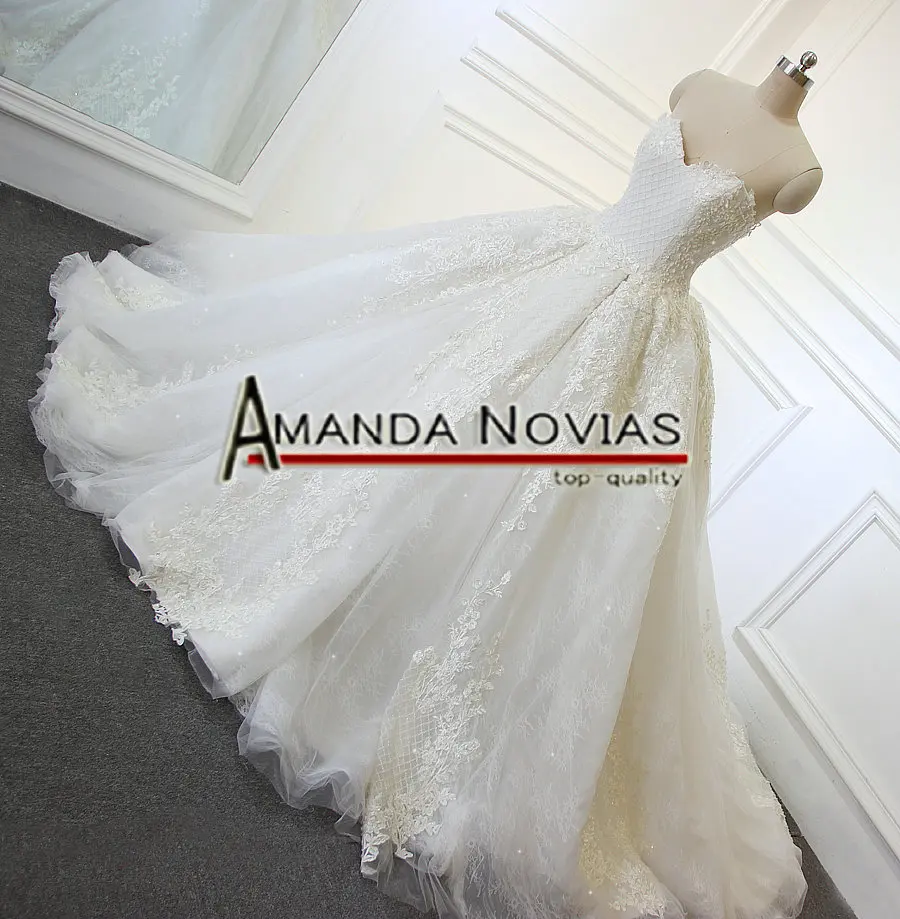 2019 vestido de noiva Новый дизайн Милая кружево Бальное Платье Аманда Novias Свадебное